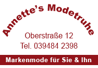 Annette's Modetruhe Harzgerode - Markenmode für Sie & Ihn